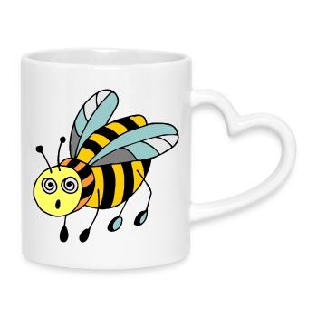 Insekt - Tasse mit Herzhenkel - Weiß - Rechts