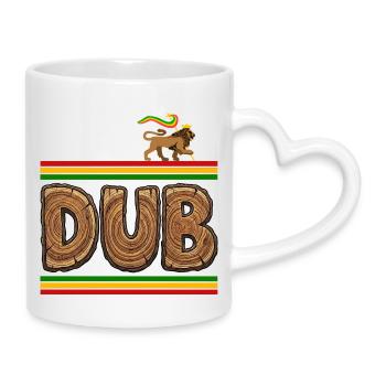 Dub Wood Reggae - Mug avec anse en forme de cœur - blanc - Droite