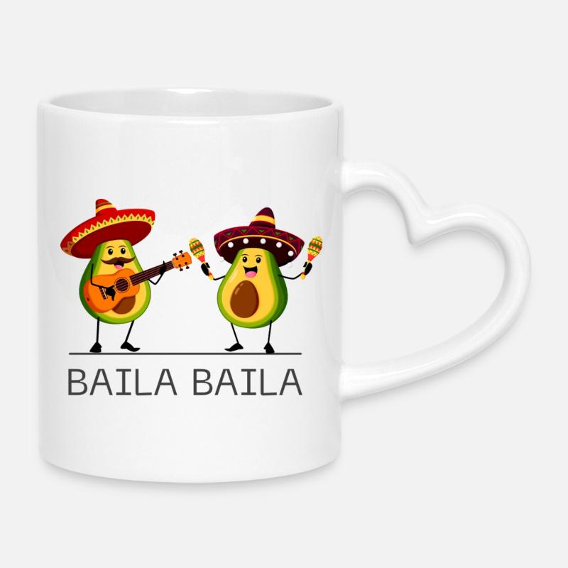 Baila Baila - Tasse mit Herzhenkel - Weiß