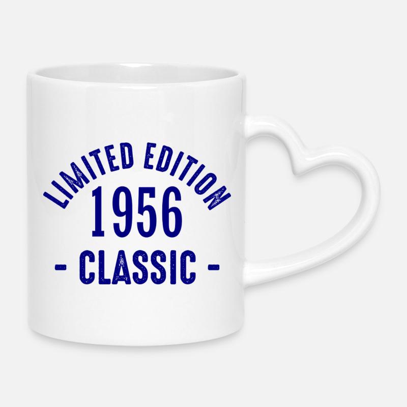 Édition Limitée Classique 1956 - Mug avec anse en forme de cœur - blanc