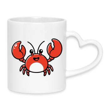 AI Human Fan Club - Tasse mit Herzhenkel - Weiß - Rechts