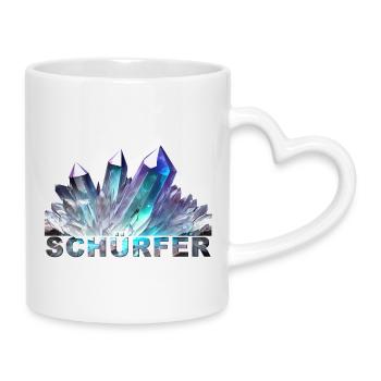 Schurfer - Tasse mit Herzhenkel - Weiß - Rechts