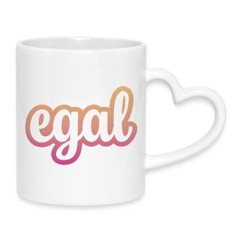 Egal - Tasse mit Herzhenkel - Weiß - Rechts