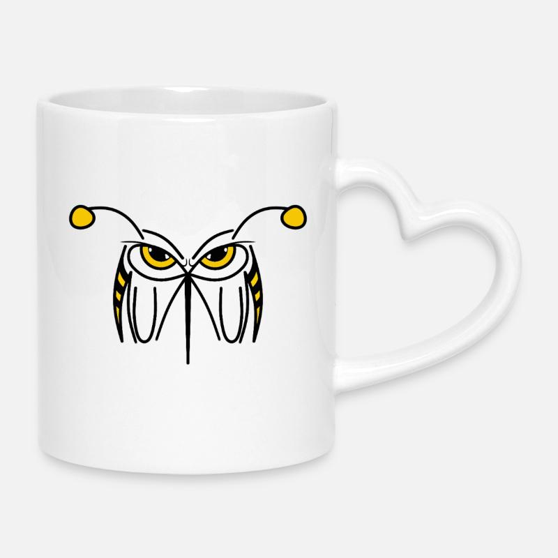STING - Angry Wasp - Tasse mit Herzhenkel - Weiß