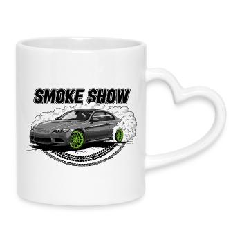 Smoke Show - Tasse mit Herzhenkel - Weiß - Rechts