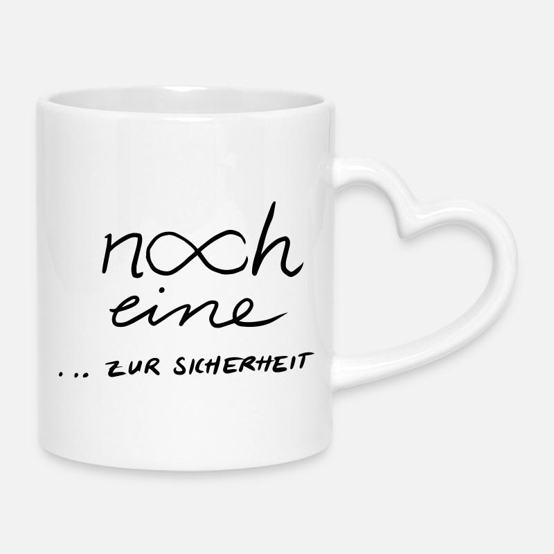 Another... to be on the safe side 2 - Mug with Heart-Shaped Handle - white