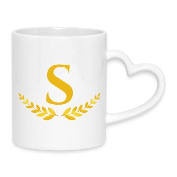 s - Mug with Heart-Shaped Handle - white - Right