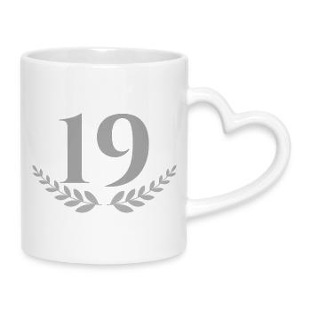 19 - Mug with Heart-Shaped Handle - white - Right
