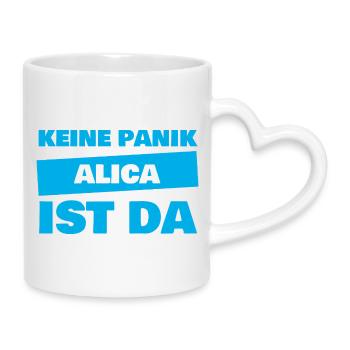 Alica - Mug avec anse en forme de cœur - blanc - Droite