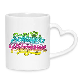 Schlager Princess - Schlager Princess - Mug with Heart-Shaped Handle - white - Right