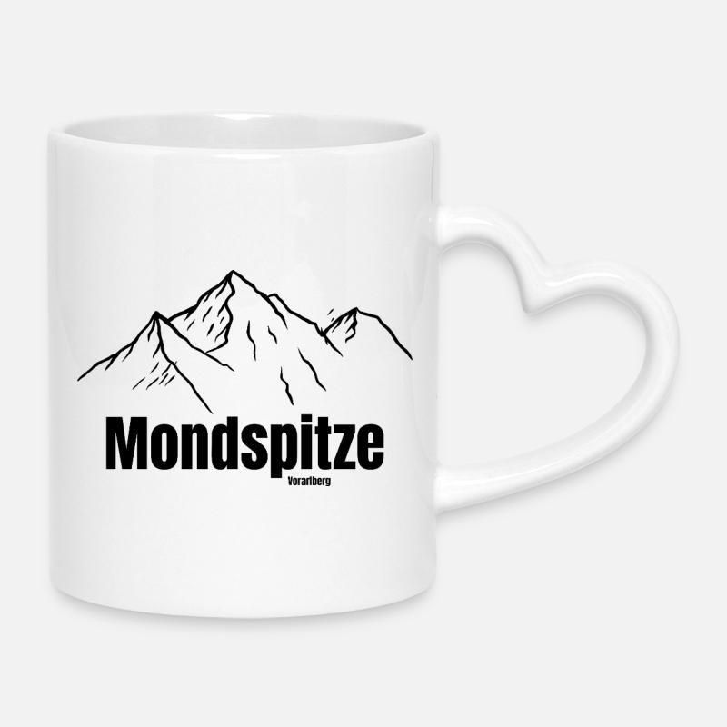 Mondspitze - Tasse mit Herzhenkel - Weiß