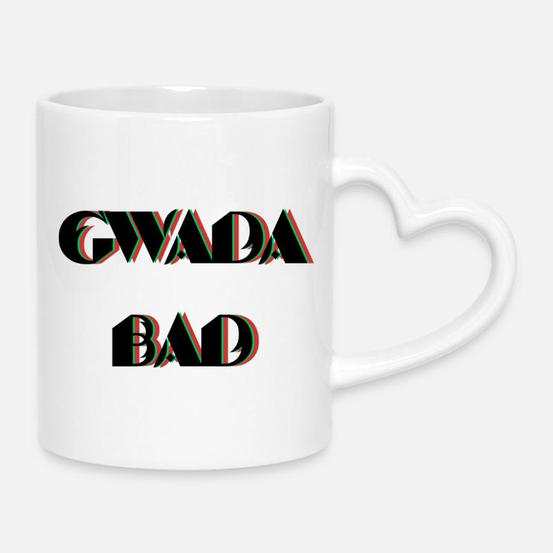 gwada_bad - Tasse mit Herzhenkel - Weiß
