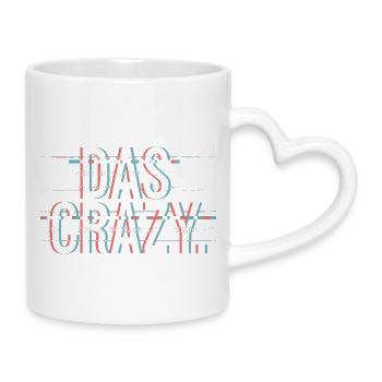 The Crazy Youth Language Insider Mème Cool Crazy - Mug avec anse en forme de cœur - blanc - Droite