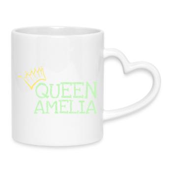 Amelia - Tasse mit Herzhenkel - Weiß - Rechts