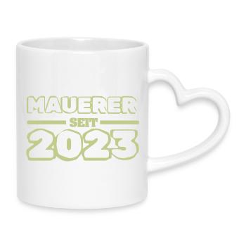 2023 - Tasse mit Herzhenkel - Weiß - Rechts