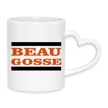 Bello - Tazza con manico a forma di cuore - bianco - Destra