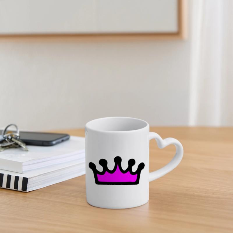 Krone Comic Mug avec anse en forme de cœur