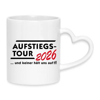 Ascension Tour 2026 - Mug with Heart-Shaped Handle - white - Right