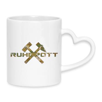 Ruhrpott Camo - Tasse mit Herzhenkel - Weiß - Rechts