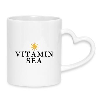 Vitamin Sea - Mug with Heart-Shaped Handle - white - Right