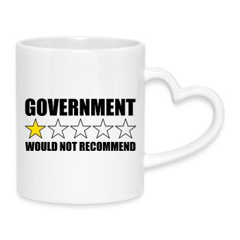 The government would not recommend it. Anti-Direction - Mug with Heart-Shaped Handle - white - Right