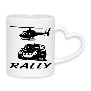 Rally - Tasse mit Herzhenkel - Weiß - Rechts