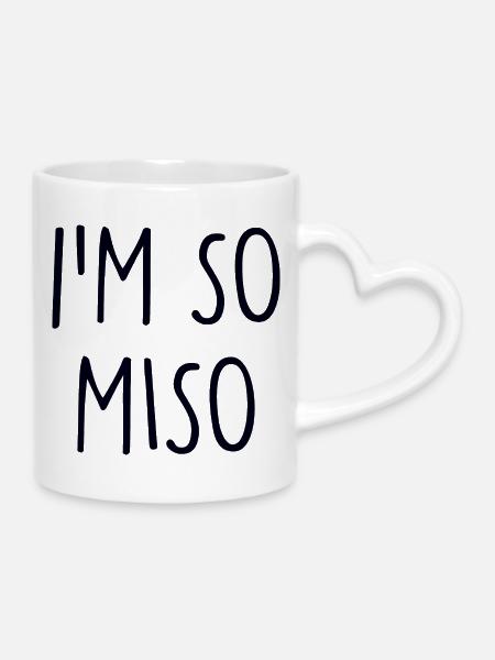 Miso - Tasse mit Herzhenkel - Weiß