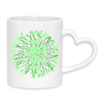 Leisure time 1981 - Mug with Heart-Shaped Handle - white - Right