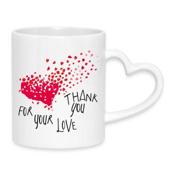 Thank You - Tasse mit Herzhenkel - Weiß - Rechts