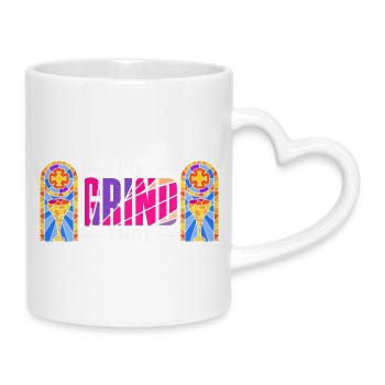 Art du vitrail Artiste du vitrail - Mug avec anse en forme de cœur - blanc - Droite