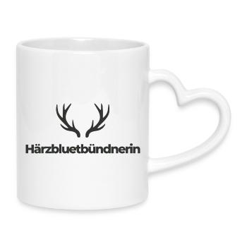Härzbluetgraubünden - Mug avec anse en forme de cœur - blanc - Droite