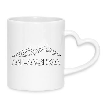 Alaska - Mug avec anse en forme de cœur - blanc - Droite