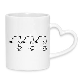 Tölter Trio - Mug avec anse en forme de cœur - blanc - Droite
