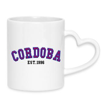 Cordoba Est 1996 - Mug with Heart-Shaped Handle - white - Right