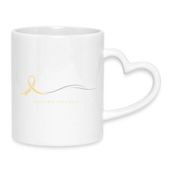 Sensibilisation à l’endométriose Guerrier de l’endo - Mug avec anse en forme de cœur - blanc - Droite