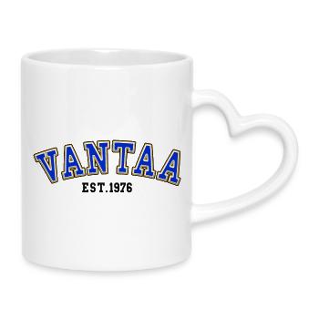 Vantaa gegründet 1976 - Tasse mit Herzhenkel - Weiß - Rechts