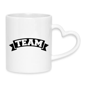 Équipe - Mug avec anse en forme de cœur - blanc - Droite