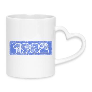 1982 - Tasse mit Herzhenkel - Weiß - Rechts