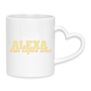 Frau Alexa - Tasse mit Herzhenkel - Weiß - Rechts