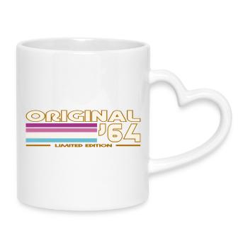 1964 - Tasse mit Herzhenkel - Weiß - Rechts
