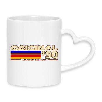 1990 - Mug with Heart-Shaped Handle - white - Right