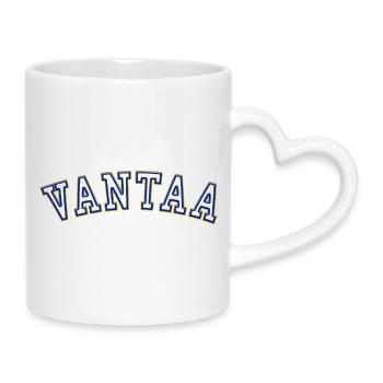 Vantaa gegründet 1996 - Tasse mit Herzhenkel - Weiß - Rechts