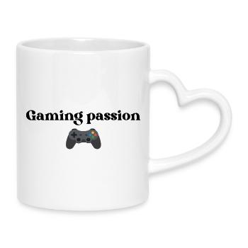 Gaming_passion - Tasse mit Herzhenkel - Weiß - Rechts