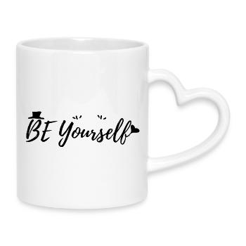 Sei du selbst - Tasse mit Herzhenkel - Weiß - Rechts