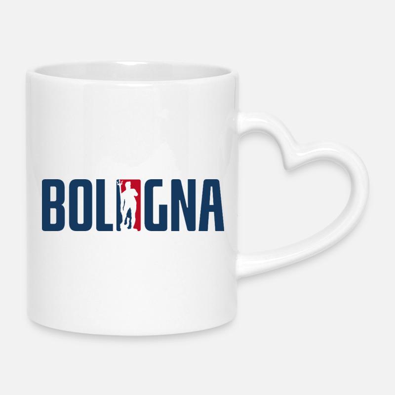 Nettuno Bologna - Mug with Heart-Shaped Handle - white