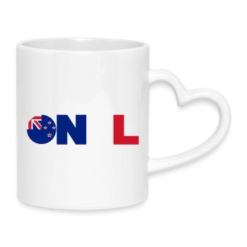 New_Zealand - Mug avec anse en forme de cœur - blanc - Droite