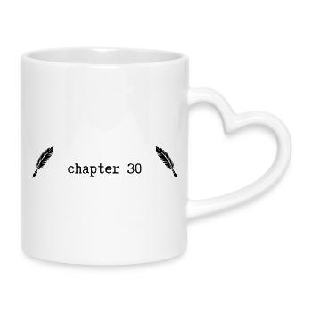 chapter 30 Birthday - Mug with Heart-Shaped Handle - white - Right