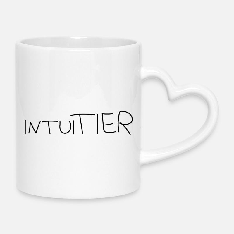 IntuiTIER - Tasse mit Herzhenkel - Weiß