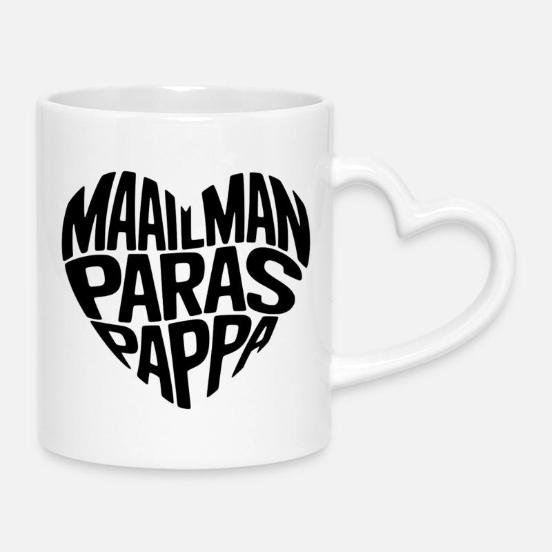 Der beste Opa der Welt - Tasse mit Herzhenkel - Weiß