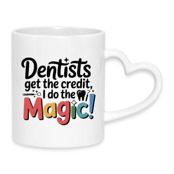 Design von Kronen für Dentallabortechniker - Tasse mit Herzhenkel - Weiß - Rechts